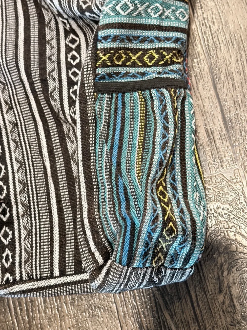 Rising International Large Sun & Moon Boho Hobo Bag Handcrafted Nepal NWT